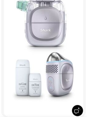 Shark Women’s Skincare Device Set in Silver and White
